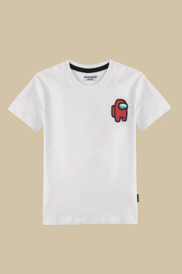 WHITE CREW T-SHIRT